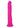 Neon Silicone Wallbanger Vibrating Dildo - Pink - 7.5in
