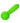 Neon Vibes The Bubbly Vibe Rechargeable Silicone Bullet Vibrator - Green