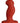 Nexus G-Play+L Rechargeable Silicone G-Spot and P-Spot Vibrator - Red - Large
