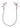 Nipple Play Crystal Chain Nipple Clamps - Pink