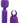 Nu Sensuelle Harlow Nubii Rechargeable Silicone Mini Heating Wand with Attachment - Purple