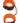 Orange Is The New Black Love (Wrist) Cuffs - Black/Orange