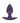 Ouch! Anal Plug Silicone - Small - Metallic - Purple - Small