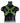 Ouch! Cross Harness - Black/Glow In The Dark/Green - Medium/Small