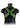Ouch! Cross Harness - Black/Glow In The Dark/Green - Medium/Small