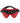 Ouch! Milan Collection Blindfold - Black/Red