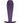 Ouch! Ribbed Anal Plug Silicone - Metallic - Purple