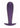 Ouch! Ribbed Anal Plug Silicone - Metallic - Purple