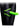 Ouch! Thigh Strap-On - Black/Glow In The Dark/Green