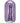 Ouch! Ultra Soft Curvy G-Spot Silicone Dildo 7in - Metallic - Purple