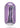 Ouch! Ultra Soft Curvy G-Spot Silicone Dildo 7in - Metallic - Purple