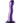 Ouch! Ultra Soft Curvy G-Spot Silicone Dildo 7in - Metallic - Purple