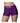 Ouch! Vibrating Strap-On Boxer Rechargeable - Purple - Small/XSmall