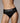 Ouch! Vibrating Strap-On High-Cut Brief Rechargeable - Black - Small/XSmall