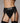 Ouch! Vibrating Strap-On Thong with Adjustable Garters Rechargeable - Black - Small/XSmall