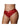Ouch! Vibrating Strap-On Thong Rechargeable - Red - XLarge/XXLarge