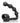 Oxballs Buttballs Silicone Cock Sling-2 with Attached Butt Plug - Black