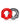 Oxballs Ultraballs Cock Ring - Red/Silver - 2 Pack/Set