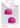 Palmcaps Silicone Massager Heads Attachment - Pink - 2 Per Pack