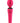 Palmpower Groove Mini Wand Rechargeable Silicone Massage Wand - Fuchsia/Pink