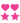Peekaboo Glow In The Dark Hearts and Stars Pasties - Glow In The Dark/Hot Pink/Pink