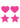 Peekaboo Glow In The Dark Hearts and Stars Pasties - Glow In The Dark/Hot Pink/Pink