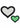 Peekaboo Glow In The Dark Hearts Pasties - Black/Glow In The Dark/Green