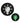 Peekaboo Glow In The Dark Light Bulb Pasties - Black/Green