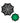 Peekaboo Glow In The Dark Webs Pasties - Black/Green