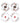 Peekaboo Queens and Aces Pasties - White
