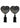 Peekaboo Satin with Stone and Tassel Pasties - Black/White