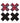 Peekaboo Schoolgirl X Pasties - Black/Red