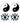 Peekaboo Yin and Yang Pasties - Blue/White