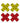 Peekaboos Caution X Pasties - Red/Yellow