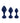 Playboy Tall Trainer Silicone Anal Kit - Blue/Navy - 3 Piece