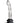 Pleasure Crystals Glass Dildo with Silicone Base - Black/Clear - 7in