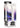 Pleasure Crystals Glass Dildo with Silicone Base - Black/Clear - 7in