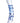 Prisms Blu Dual Ended Glass Dildo - Blue/Clear