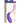 Prisms Vibra-Glass 10x Pari Duel End Wavy Rechargeable Silicone/Glass Vibrating Dildo - Purple