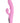 Push The Button Rechargeable Silicone Rabbit Vibrator with Clitoral Stimulator - Pink