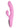 Push The Button Rechargeable Silicone Rabbit Vibrator with Clitoral Stimulator - Pink