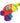 Rainbow Pecker Confetti Gun with 2 Multicolor Confetti Cartridges - Multicolor