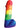 Rainbow Pecker Party Candle - Multicolor - 7.5 Inch