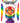 Rainbow Pecker Party Ring Toss - Multicolor