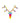 Rainbow Pecker Whistle Necklace - Multicolor