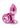 Rear Assets Aluminum Anal Plug - Metal/Pink - Small