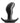 Renegade Bull Silicone Anal Plug - Black - Small