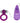 Ring Of Passion Vibrating Cock Ring with Clitoral Stimulation - Purple