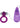 Ring Of Passion Vibrating Cock Ring with Clitoral Stimulation - Purple