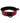 Rouge Anaconda Leather Adjustable Collar 1 Ring - Black/Burgundy/Red